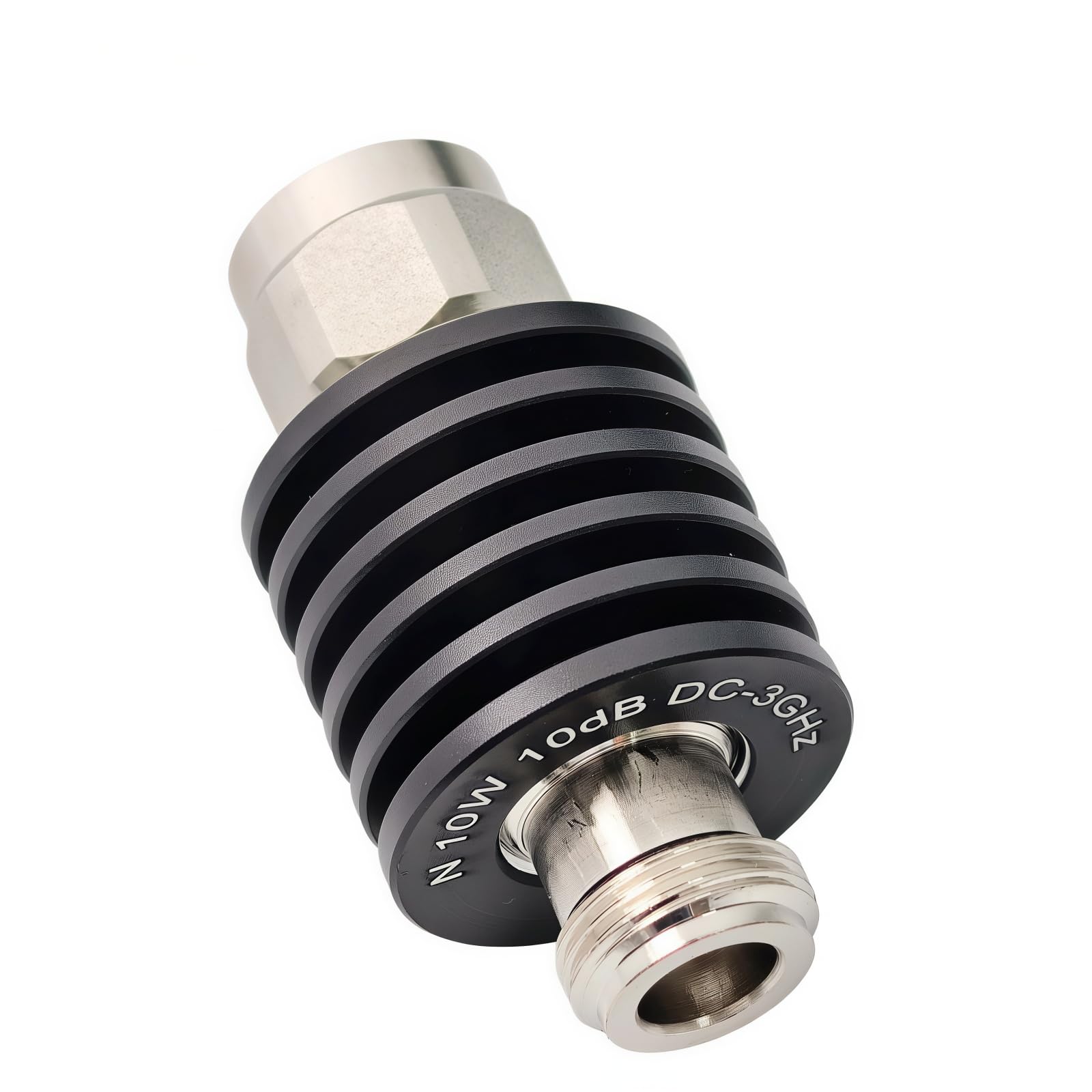 BECEN 10 Watt 10dB Atténuateur Fixe de Type N – 10W 3 GHz RF Connecteur N 50 Ohm (10dB)
