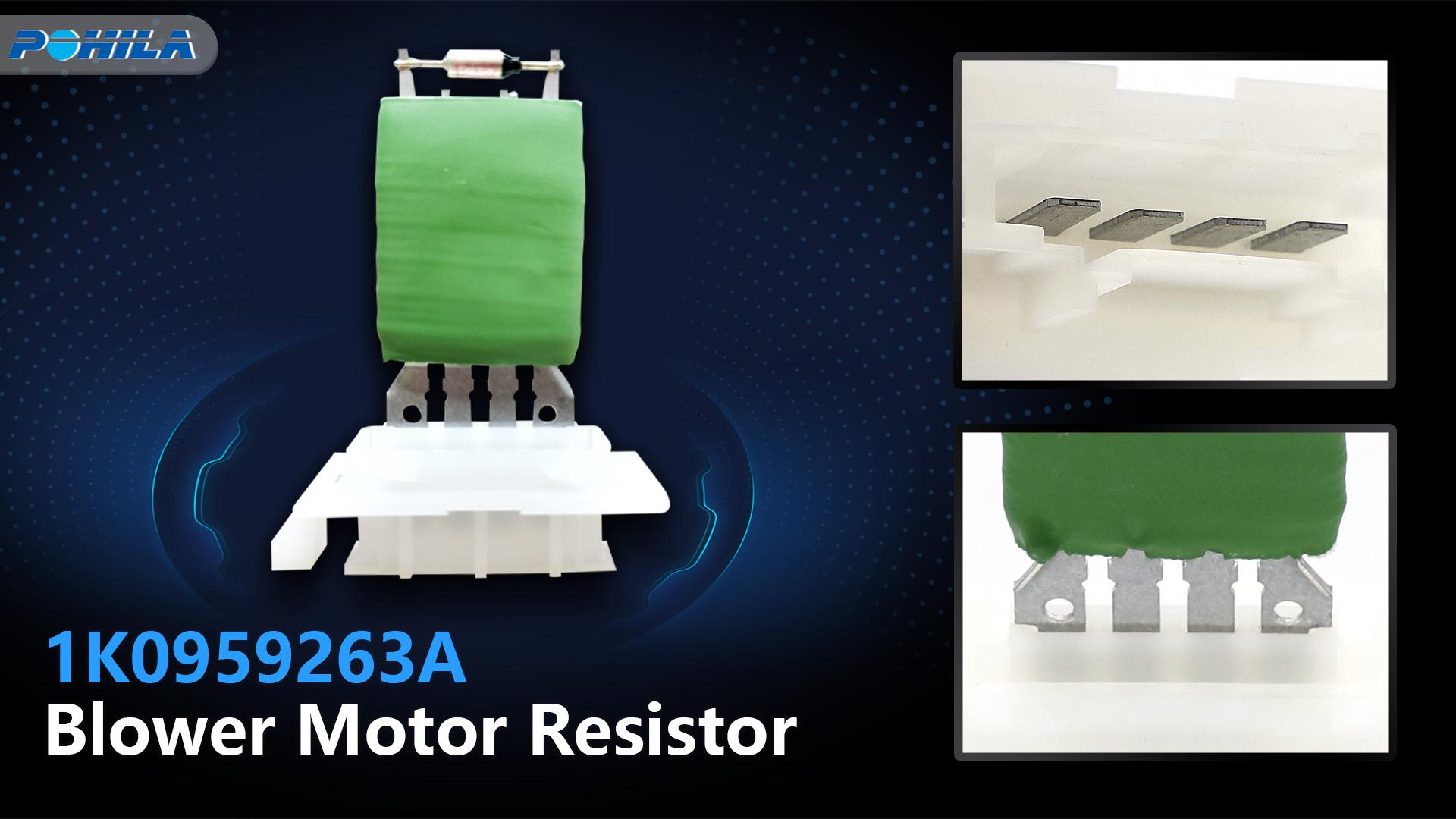 Image of Blower Motor Resistor Compatible with 1K0959263A Volkswagen Jetta 2005-2014 Passat 2006-2010 Tiguan 2009-2017 Beetle Golf CC Eos GTI R32 Rabbit