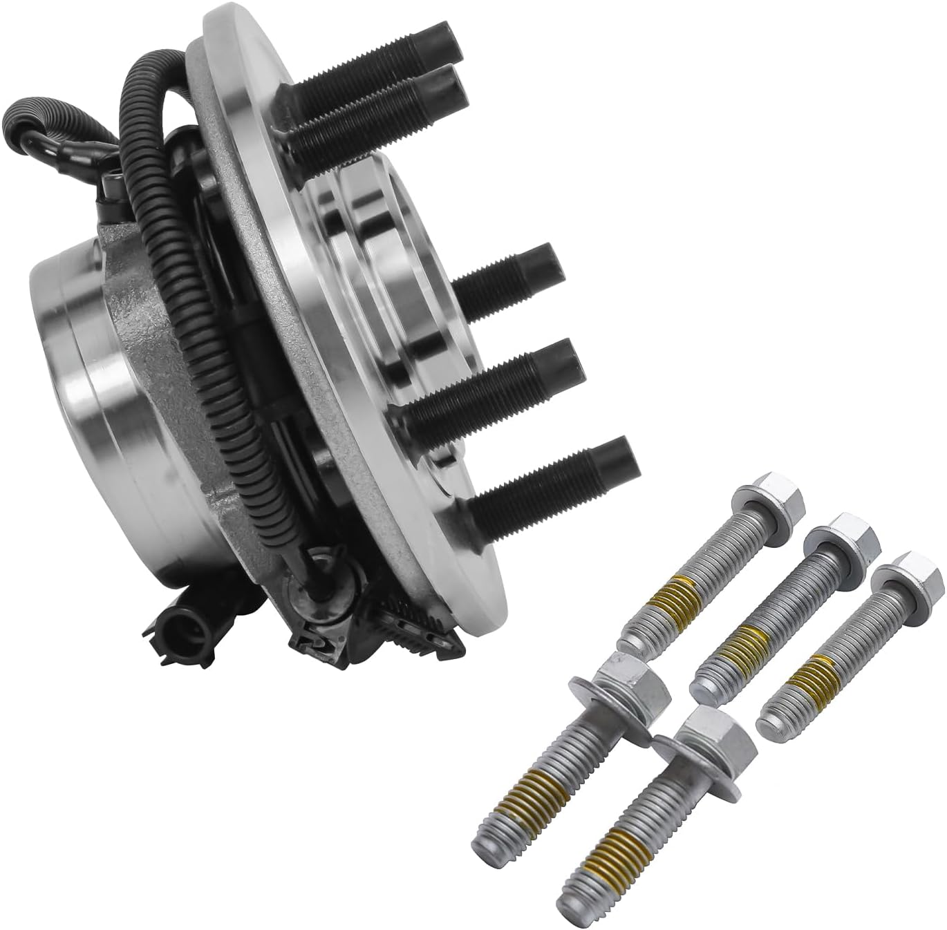 Detroit Axle - Front Wheel Bearing Hub Assembly for Ford Explorer 2002-2005 Lincoln Aviator 2003-2005 Mercury Mountaineer 2002-2005, 5 Lug W/ABS Replacement