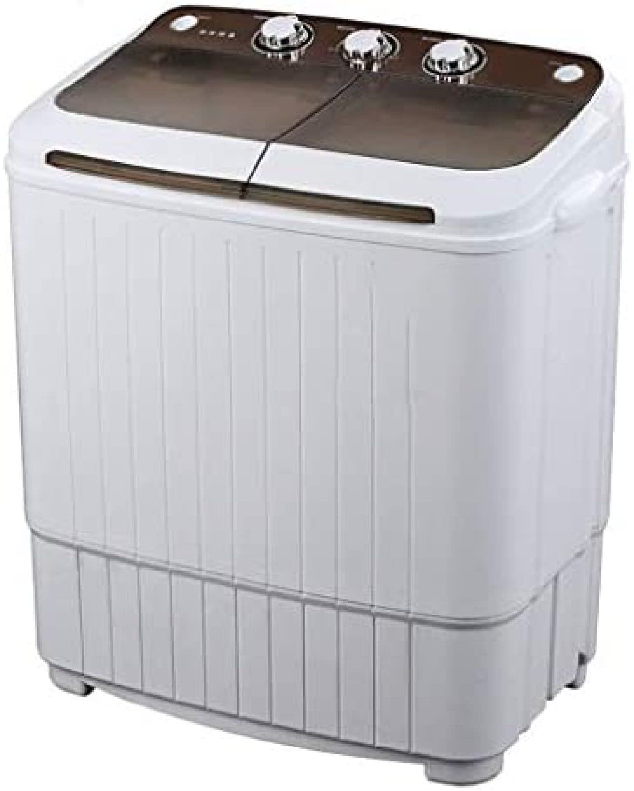 Lavatrice da Campeggio, Lavatrice Portatile, Lavatrice a Doppia Vasca, capacità Totale 8,0 kg, Lavatrice e asciugatrice per dormitori da Campeggio, Appartamenti, camere universitarie, lavatr