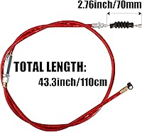 Vista 3 de Cable de embrague de 43.3 in compatible con motores de 50cc-70cc 90cc 110cc 125cc Apollo 125 XR80 XR100 CRF70 CRF80 CRF100 Yamaha Kawasaki Suzuki