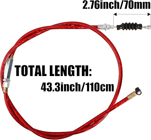 Miniatura 3 de Cable de embrague de 43.3 in compatible con motores de 50cc-70cc 90cc 110cc 125cc Apollo 125 XR80 XR100 CRF70 CRF80 CRF100 Yamaha Kawasaki Suzuki