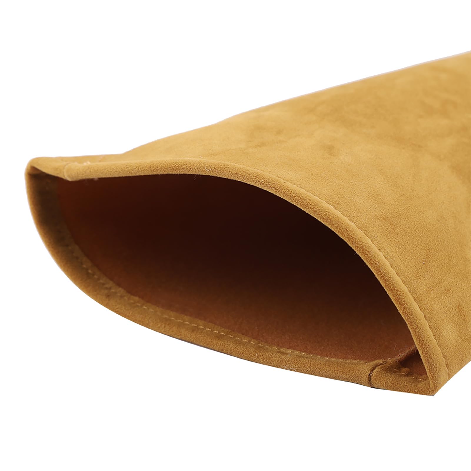 Yctze Guantes de Cuero para Jardinería, Poda de Rosas, Resistentes Al Desgaste, a Prueba de Pinchazos, Guantes de Trabajo para Podar, Trabajo en el Jardín, Pinchazos, Amarillo, Pequeño