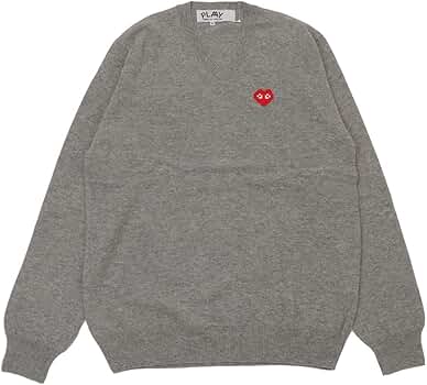 Amazon.co.jp: [コムデギャルソン] PLAY Invader V Neck Sweater