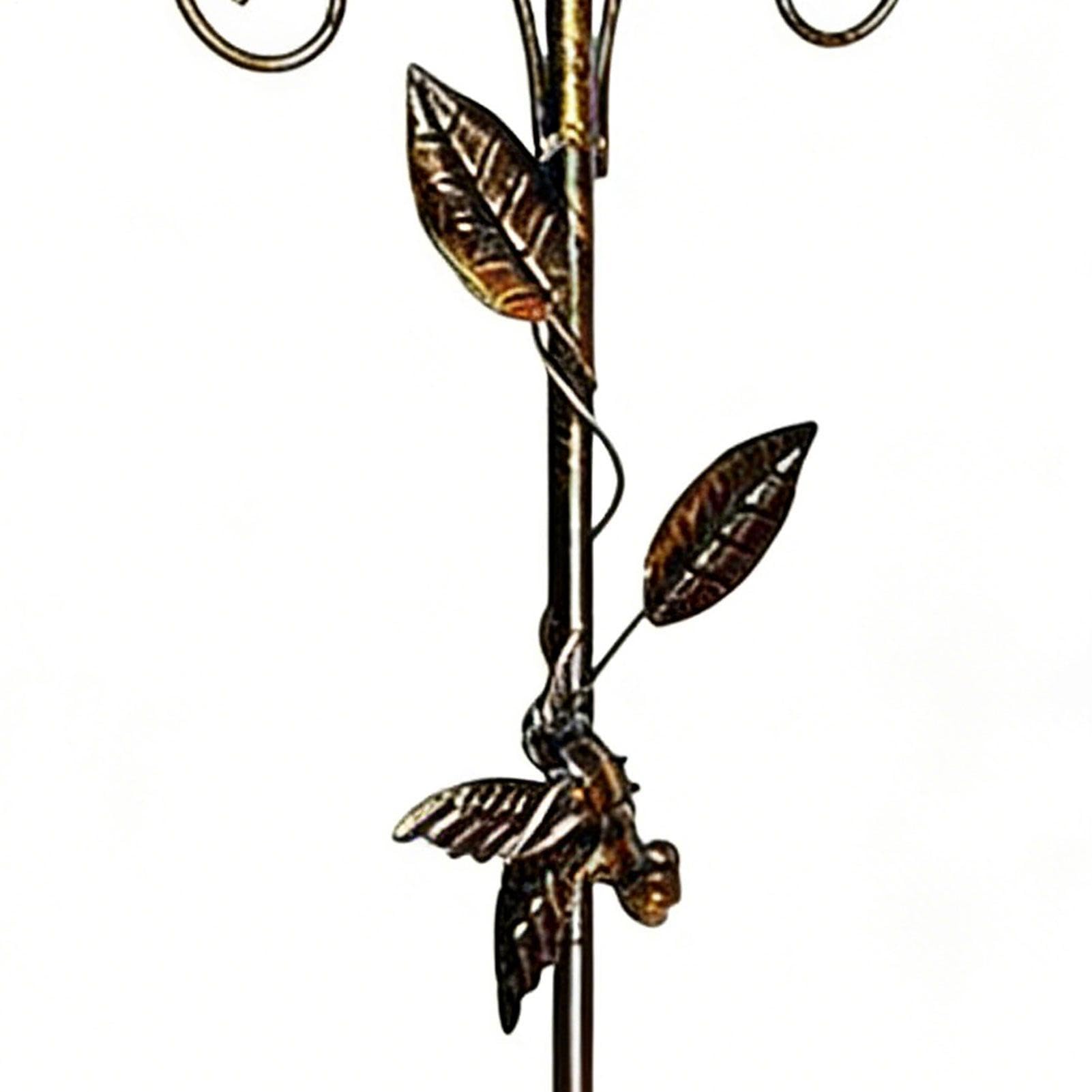 Generisch Vogeltränke Stehend Blumenform, Glas Gartenstecker Vogeltränke, Schmetterlingstränke , Bienentränke In Blütenform, Gartenfiguren & Gartenstatuen Gartendeko
