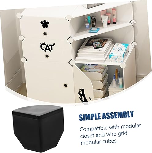 Miniatura 9 de DOITOOL Estante de almacenamiento de plástico con hebilla de 60 piezas, estante de alambre de metal, rejilla de alambre, cubo de alambre de