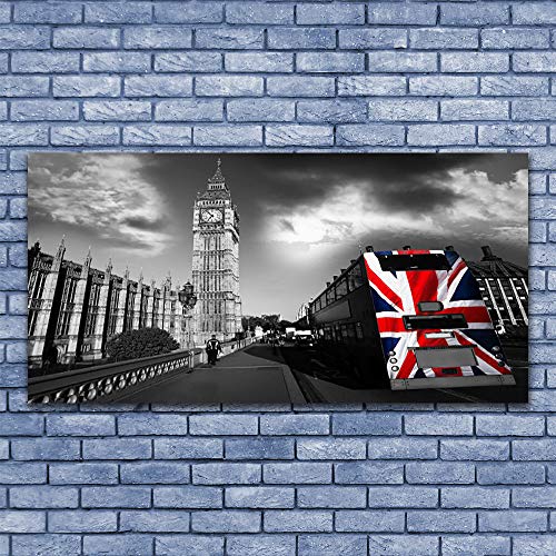 Impression sur verre trempe 140x70cm Tulup tableau mural moderne decoration design ville - 3