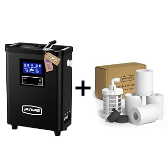 Purewell K8680 RO Water Purifier System+Purewell K8680 Replacement Component PP Cotton Pre-Filter