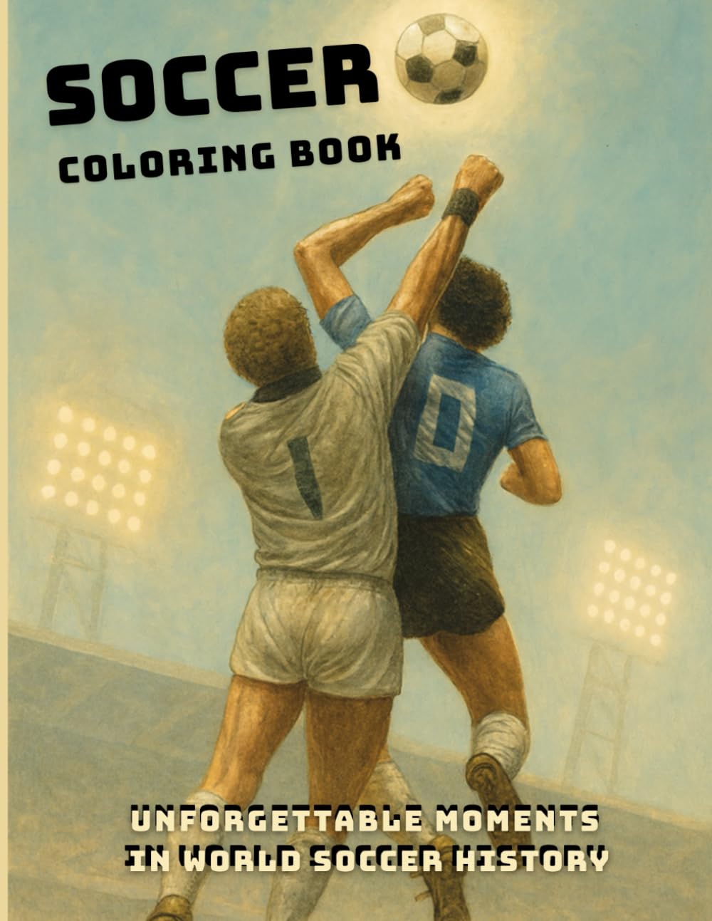 Soccer Coloring Book: Unforgettable Moments in World Soccer History: Epic Illustrations of Legendary Soccer Moments - Coloring Book for Adults, Teens and Soccer Fans