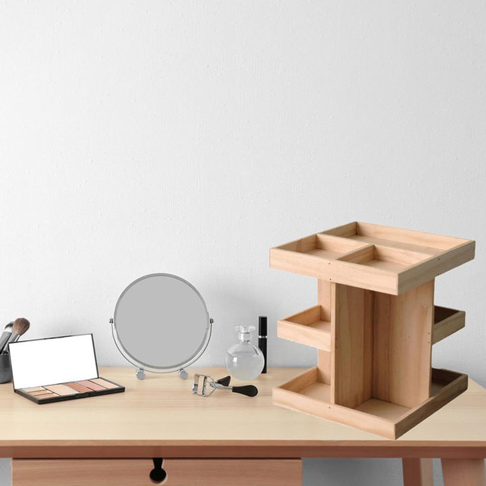 Supporto Girevole Per Cosmetici | design elegante, rotazione fluida, per vanità e bagno
