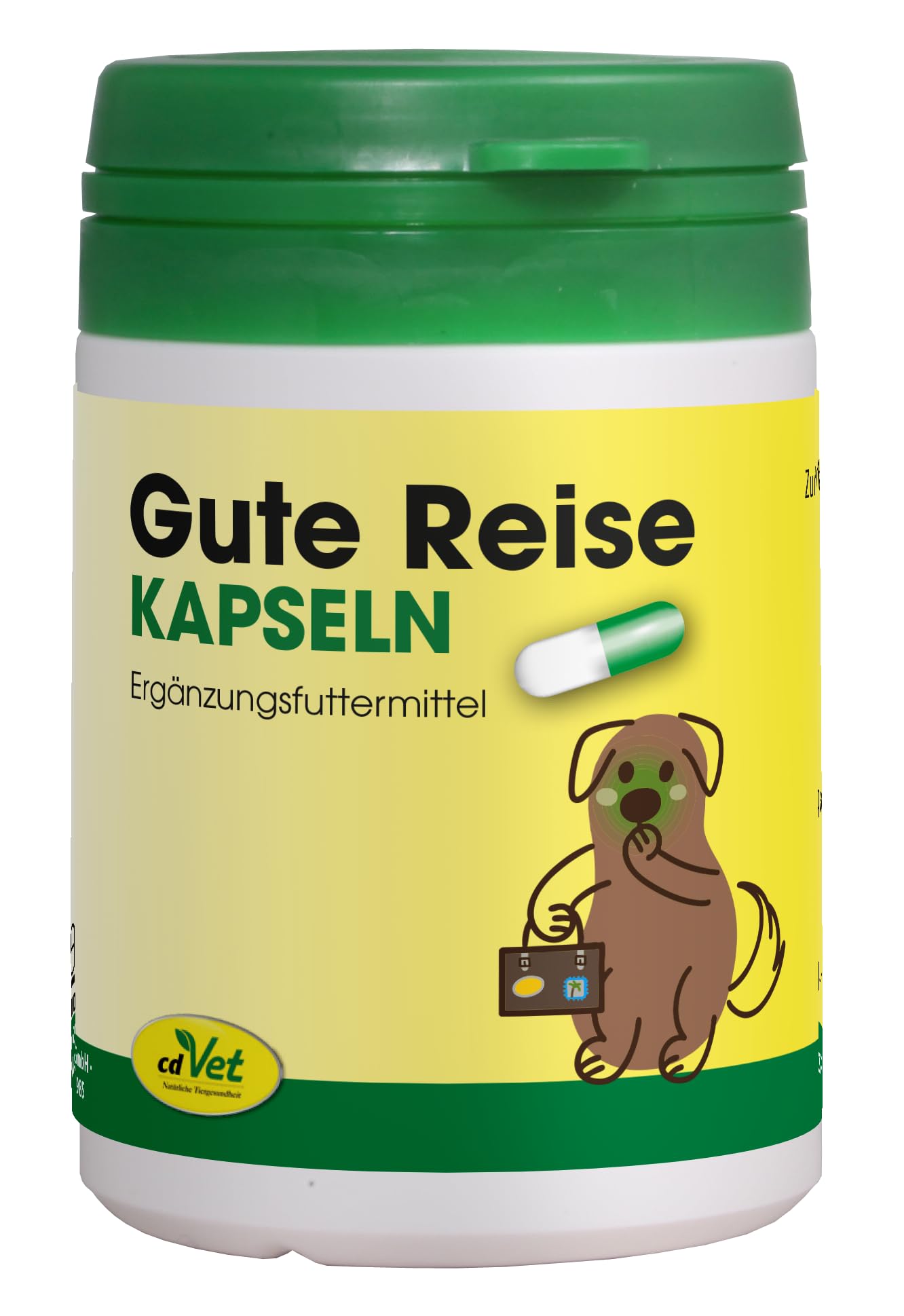 cdVet Gute Reise 30 Kapseln für Hunde - gegen Übelkeit und Unwohlsein auf Reisen