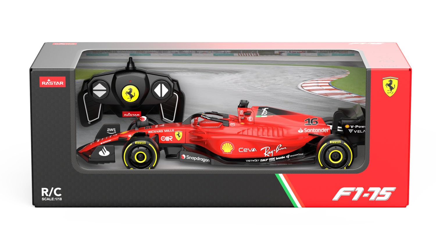 Amazon.co.jp: 童友社 2.4GHz 1/18 フェラーリ F1 75 電動ラジオ