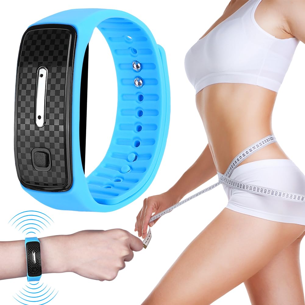 JOSFIT Ultrasonic Weight Loss Wristband, JOSFIT Ultrasonic Fat Blasting and Detoxing Wristband, Matteo Ultrasonic Body Shape Wristband Pro, JOSFLT Ultrasonic Bracelets for Women Men (Blue 1pcs)