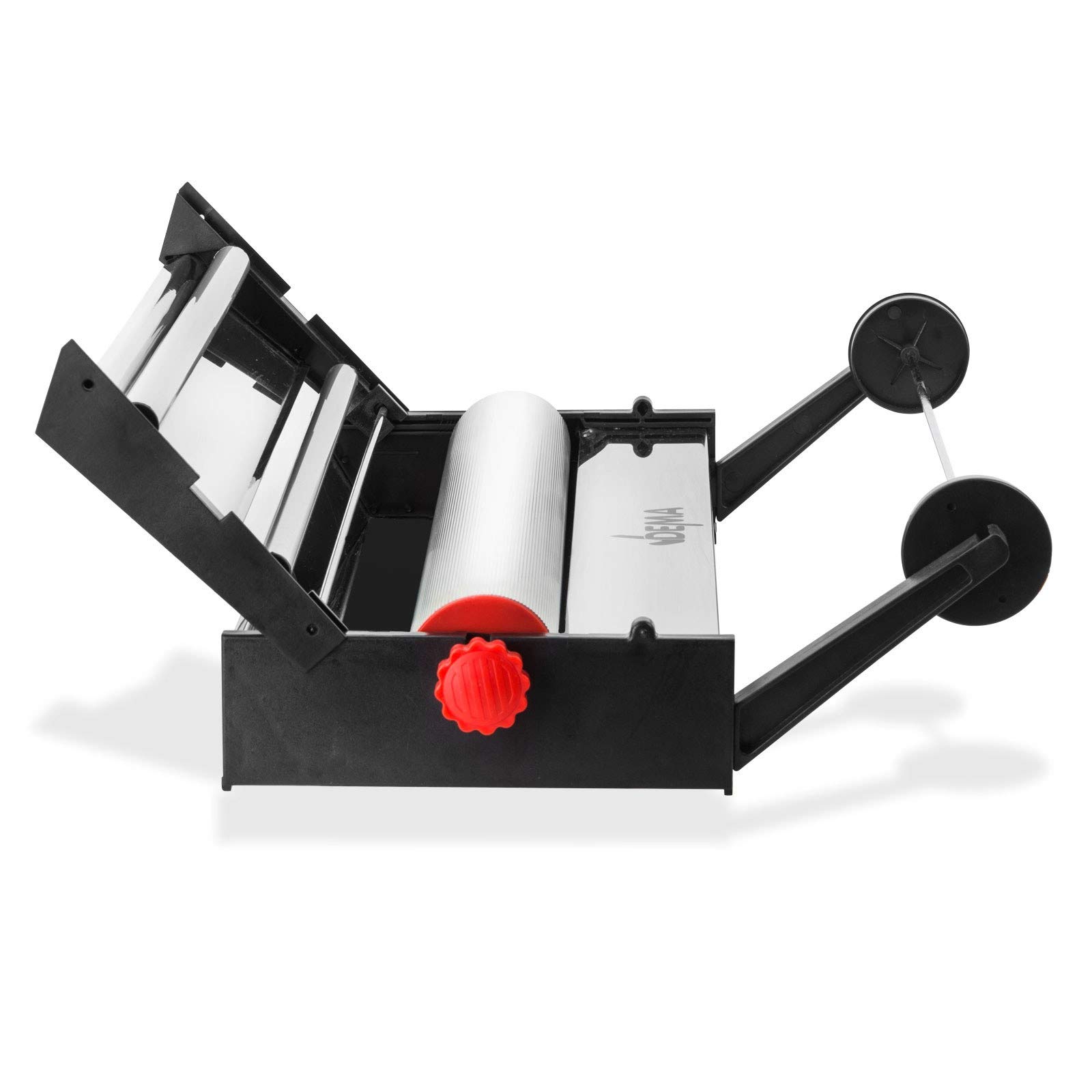 DEMA klej do tapet ze stali nierdzewnej, instrukcja obsługi (może nie być dostępna w języku polskim), szerokość robocza 57,5 cm, regulowana grubość kleju, uchwyt na rolkę