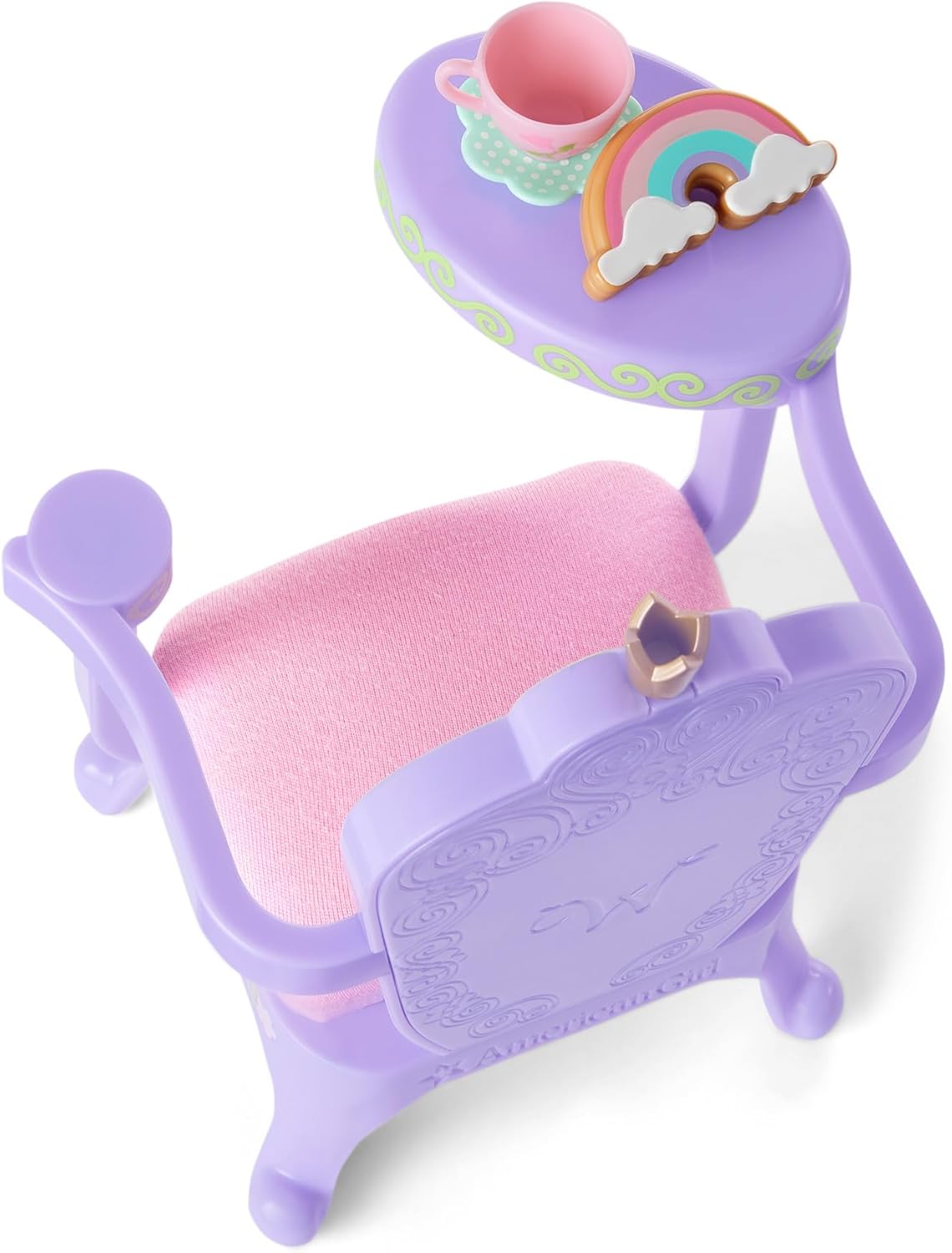 American Girl WellieWishers 14.5-inch Doll Ready to Be Royal Desk Playset with an Armrest that Swivels, For Ages 4+