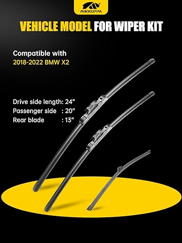 Vista 314 de MIKKUPPA Limpiaparabrisas de 26 pulgadas + 23 pulgadas + 12 pulgadas, repuesto para Mercedes-Benz 2013-2016 GL350 GL450, 2012-2015 ML350 ML550 ML63