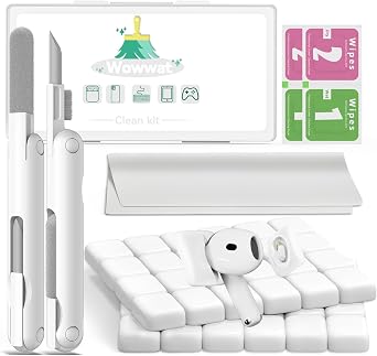 for AirPods Cleaning Kit with Cleaner Pen&Cleaning Putt-White | 48 Pack Multifunction Deep Cleaner Tool Headphones for Airpods Pro 4 3 2 1 Generation Phone Charging Port,Earbuds