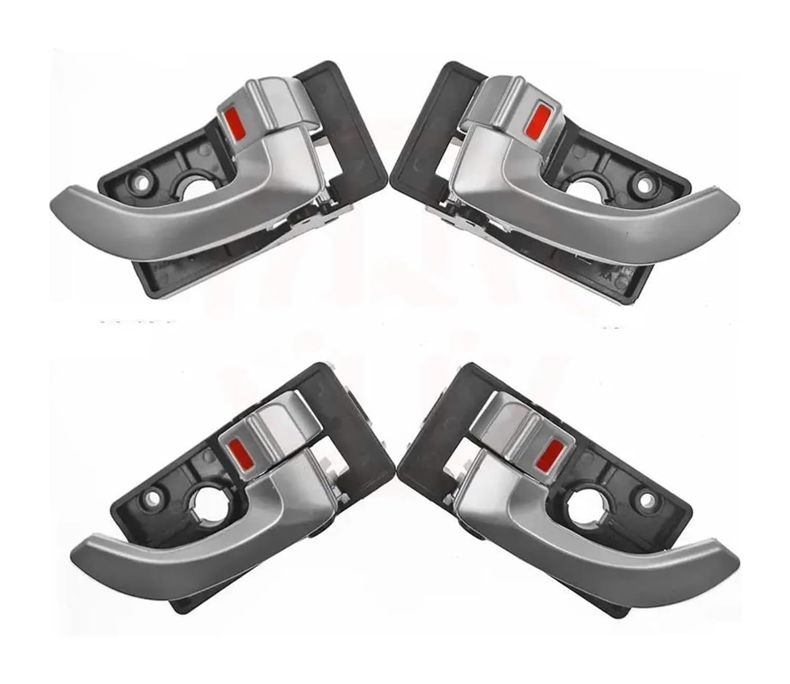 Tytyass One Color Inner Door Handle For Hyundai For Tucson 2006-2009 Interior Inside Door Handle Left Right 82610-2E000 82620-2E000 83610-2E000 83620-2E000(Set Of 4Pcs)