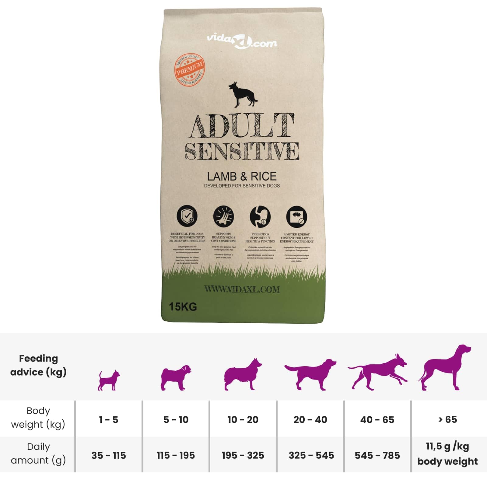 Comedero para perros de altura ajustable con 2 cuencos de acero inoxidable, 4,1 L por cuenco, antideslizante y resistente a los arañazos, para interior y exterior, color plateado y negro