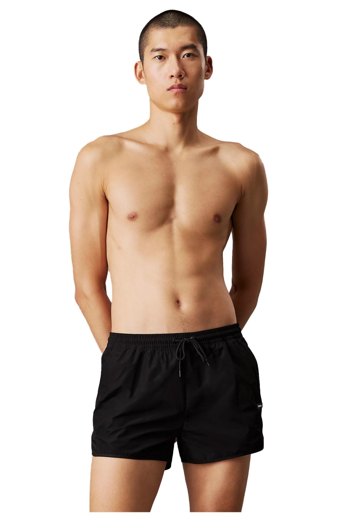 Calvin Klein Men Short Runner Boardshorts, Black (Pvh Black), S