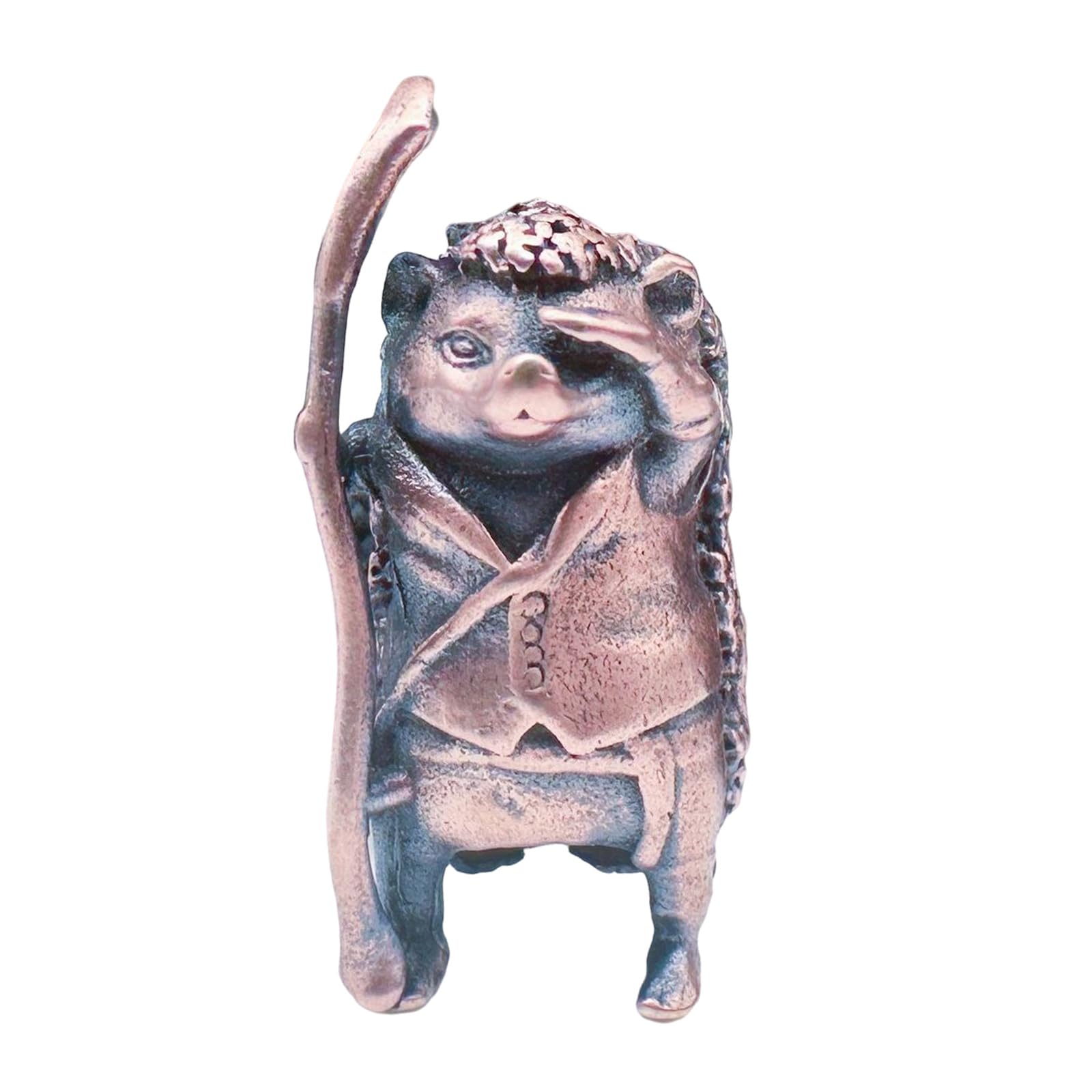 HZBB Hedgehogs Shape Lanyard Beads Brass Paracord Beads Vintage Paracord Cord for Bracelets Pendants Enduring Pendants
