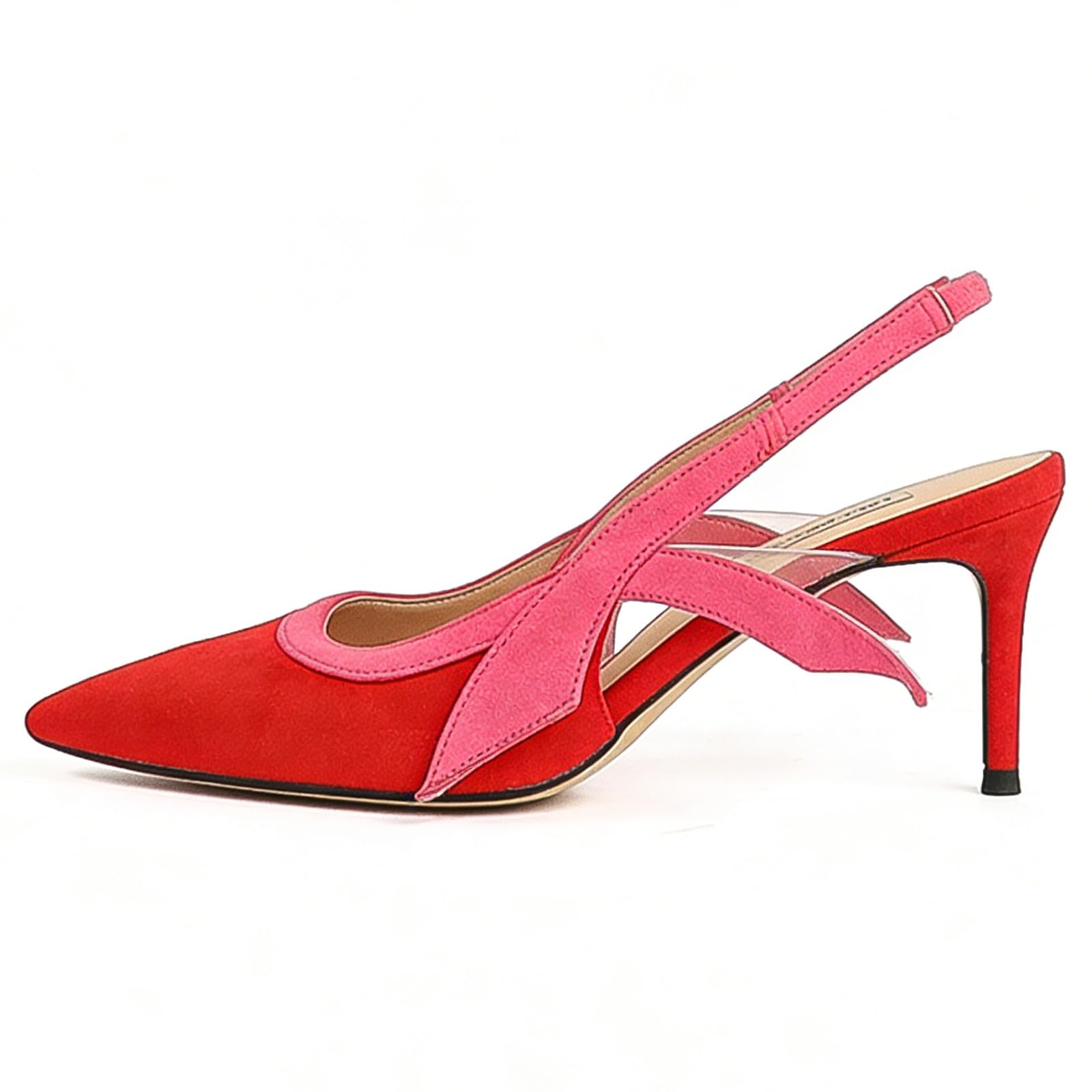 Damskie czółenka z zamkniętymi palcami obcas kotek 6 cm zamszowe dwa kolory buty biurowe wygodne eleganckie francuskie buty damskie stabilne buty na co dzień