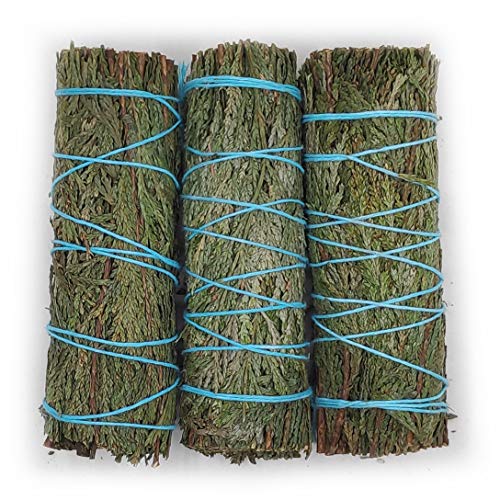 Farbenwald - Zeder, 3 Bündel zum Räuchern, rd. 11cm lang, aus Kalifornien, Räucherwerk, Smudge Sticks