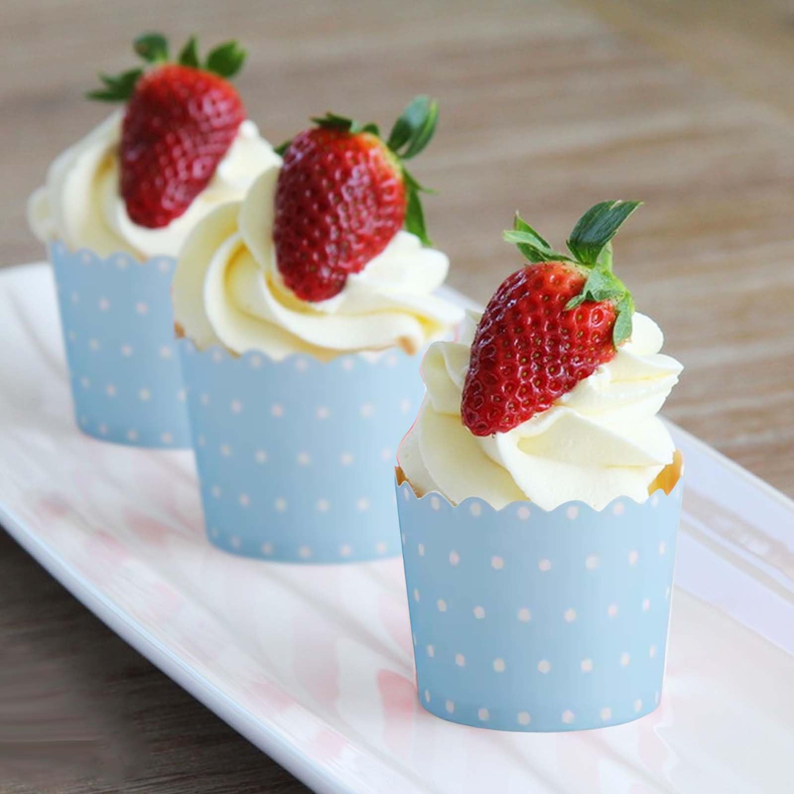 150 stuks muffinvormpjes, papier, cupcakevormen, 3 kleuren