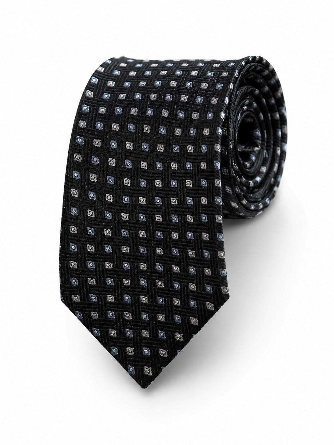tossido Black Geometric Polyester Necktie (TSDOINDMICRO27)-picture-29