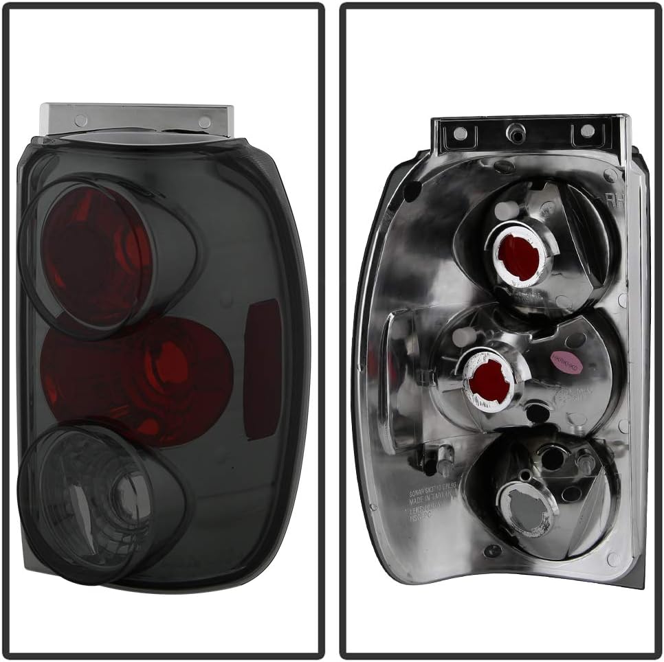 ACANII - For 1995 1996 1997 Ford Explorer Smoked Lens Rear Tail Lights Brake Lamps Pair Driver & Passenger Side