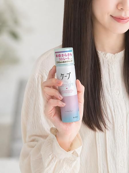 【まとめ買い】ケープ フォーストレート 無香料 50g 携帯用 ヘアスプレー 前髪キープ sunnyluckヘア用品付き (2本セット) - 2
