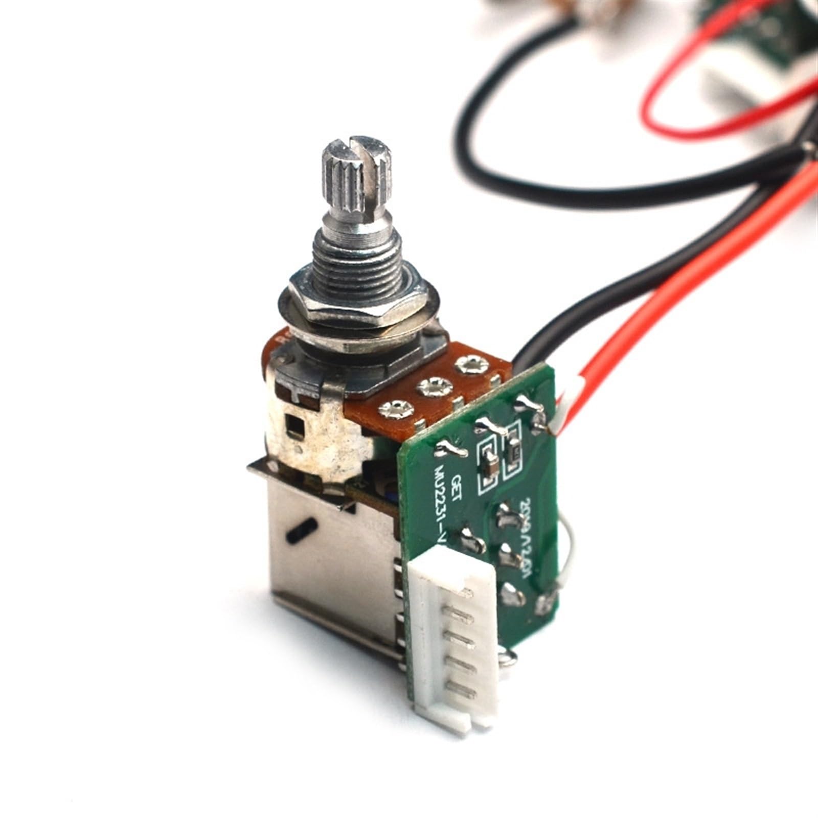 Arnés De Cableado Guitarra Conjunto De Cables Precableados Que Se Pueden Cortar En Un Solo Potenciómetro 2T2V 500K Para Guitarra Eléctrica LP
