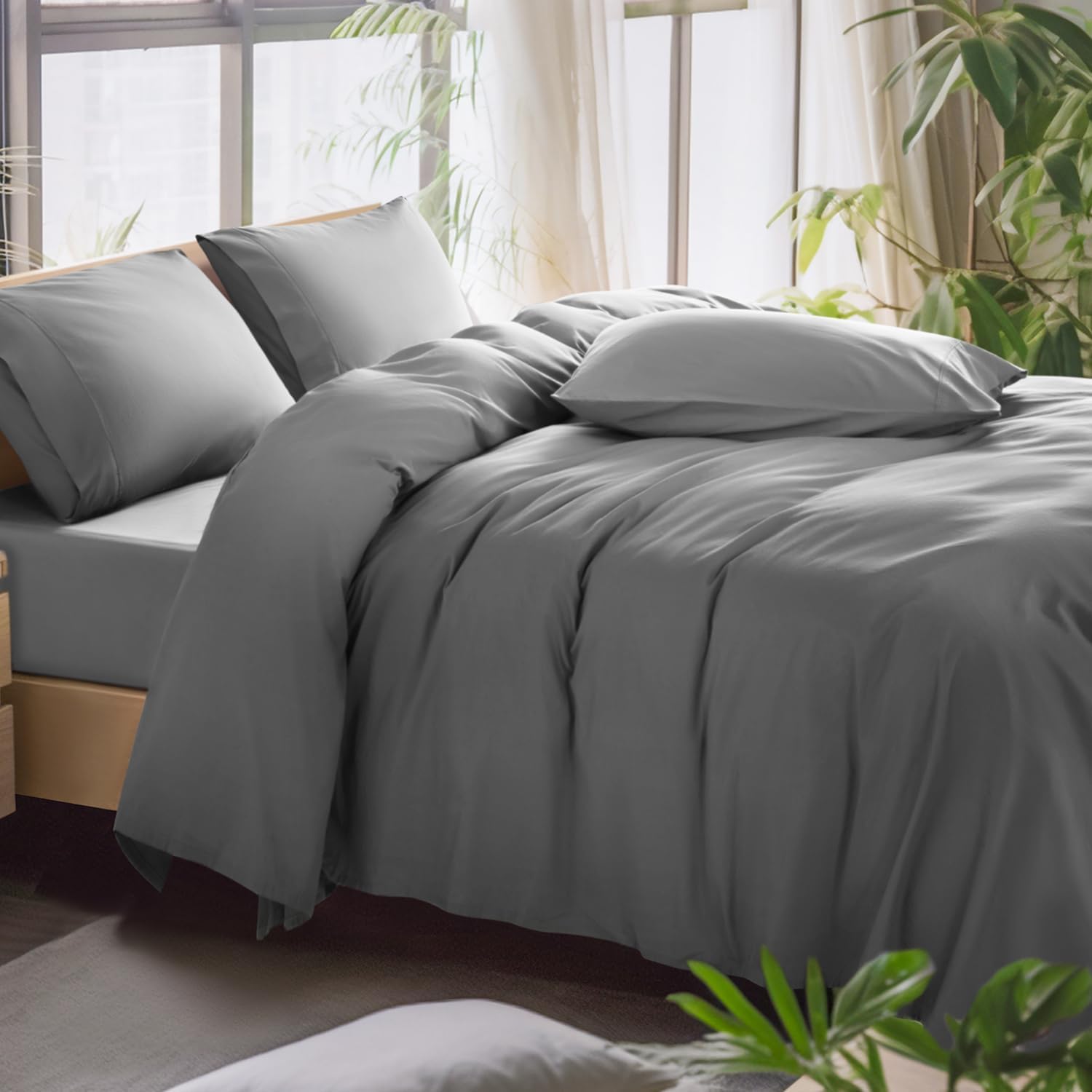 Shilucheng 1000 Thread Count Cotton Sheets Set 100 Egyptian Cotton