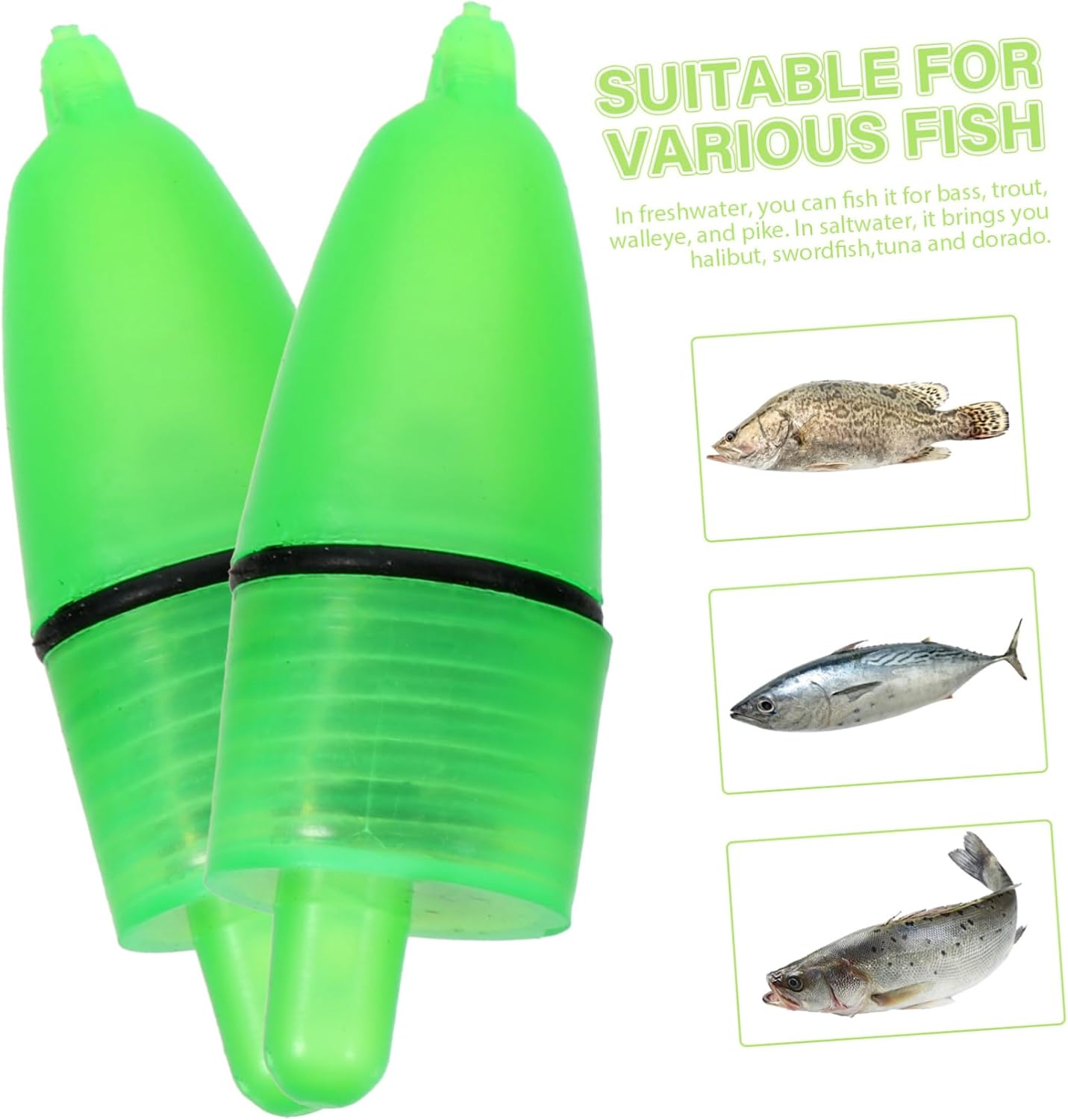 20pcs Led Fishing Rod Bite Alarm Light Night Fishing Bell for Easy Detection of Bites Green Night for and Outdoor Adventures