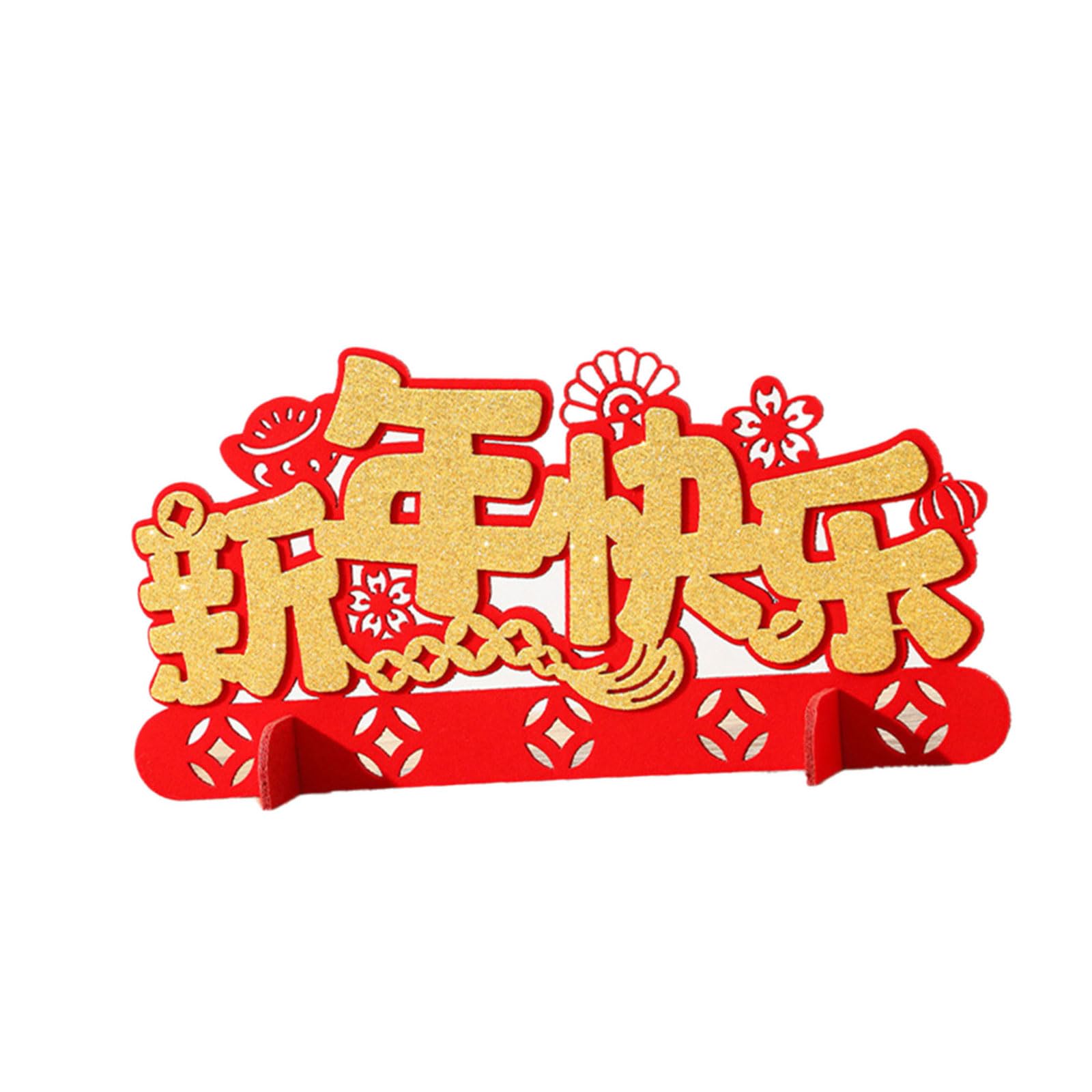 Nucelit 2025 Desktop Decoration the Year of Snake 3D Blessing Font Ornament for Spring Festival Accessory Festives Atmospheres Decoration