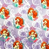 Disney Little Mermaid Life in Bubbles Anti Pill Premium Fleece Fabric, 60” Inches Wide – Sold By The Yard