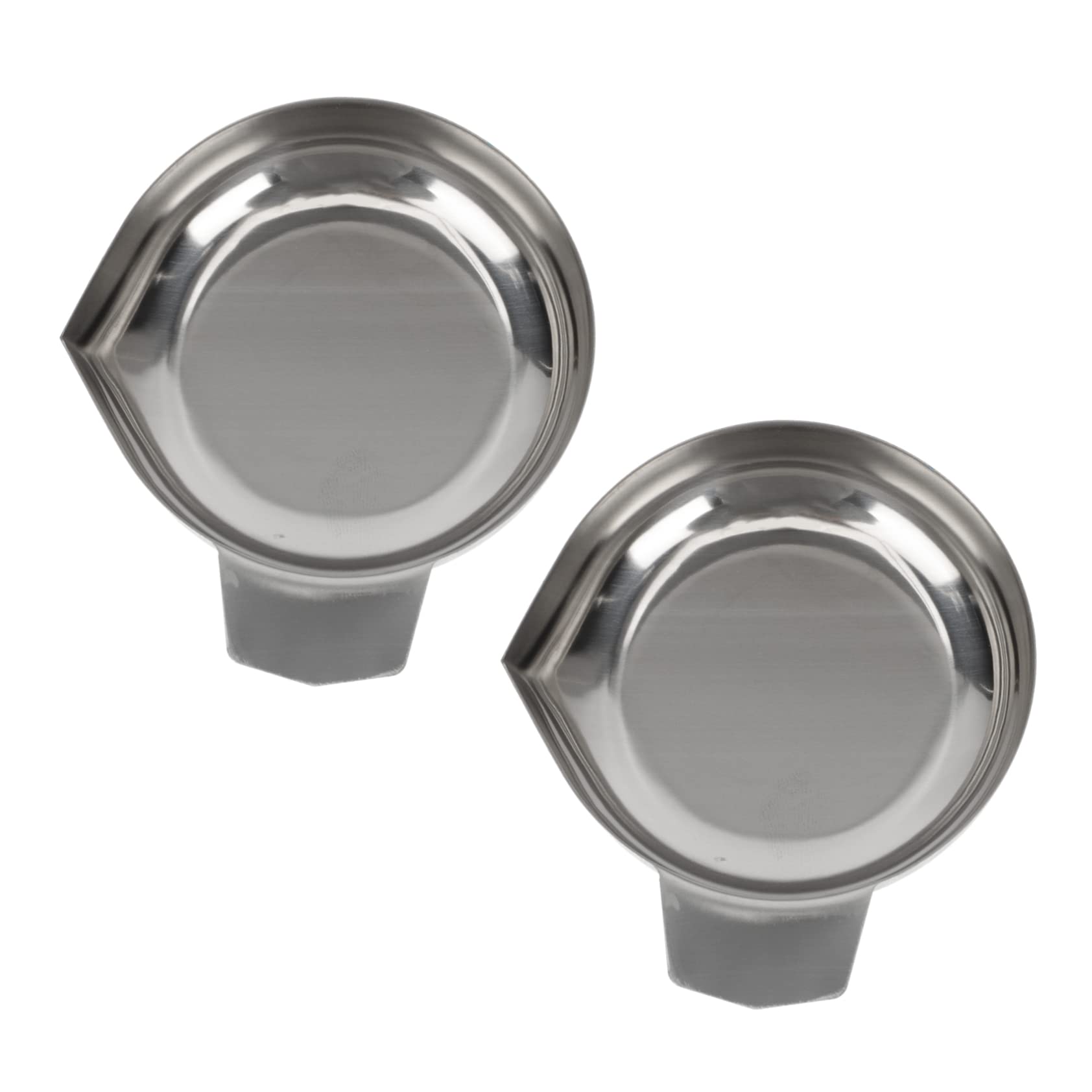 Produktbild von Garneck 2er-Set Edelstahl-Wiegeschalen – Klein, Spitz Zulaufend, Für Präzisionswaagen, Schmuck, Küche & Labor