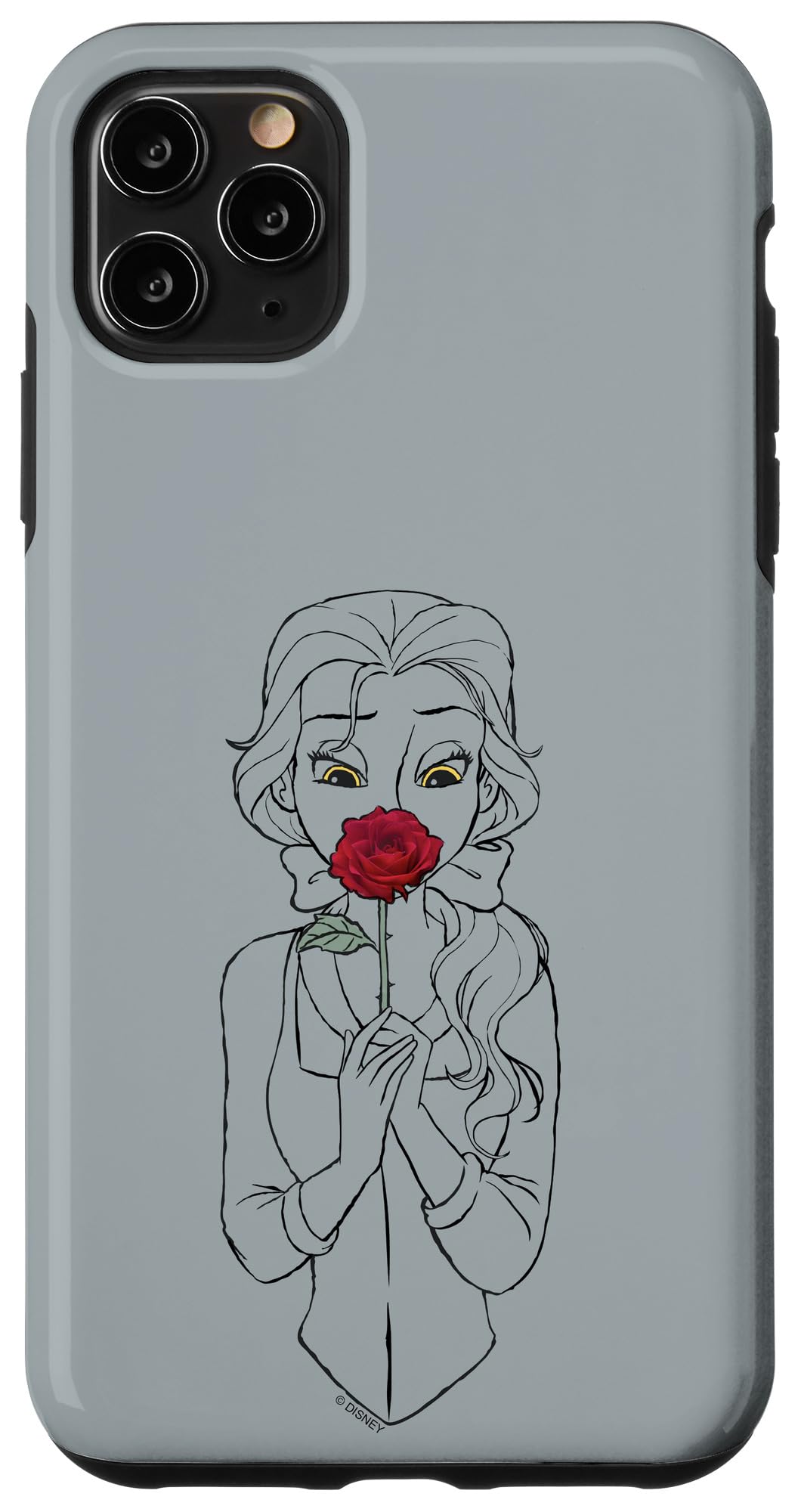 Coque iPhone 11 Pro Max Disney Belle rigide anti rayure avec motif rose éternelle