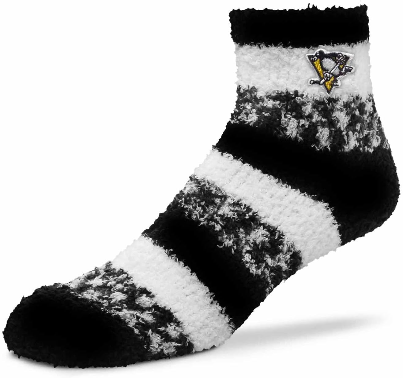 For Bare FeetNHL Unisex Cozy Sleep Socks, Fuzzy Ankle Length Plush And Soft, Women Men, One Size Fits Most