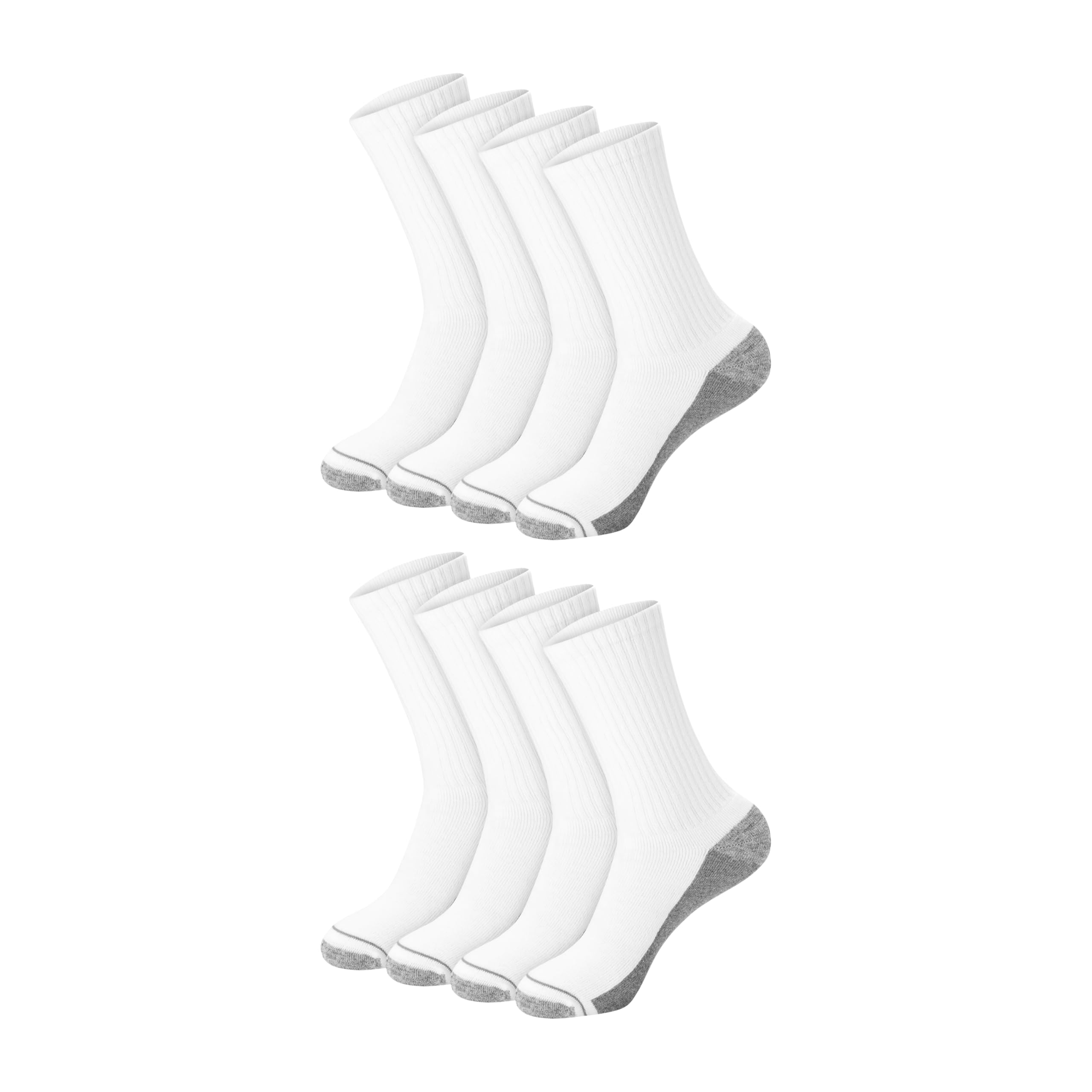 Men's Crew & Over the Calf Socks Pack, Max Cushioned Moisture-wicking Stay Dry Socks, Athletic Socks, 6, 8 Or 12-pairs