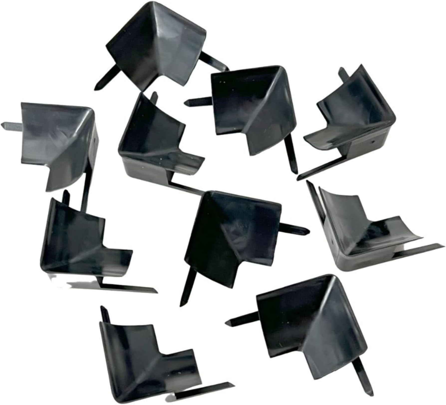 InstaTrim Inside Corners - 10 Black 1/2" Wide Trim Inside Corner Pieces - Trim for Inside Corners - Paintable