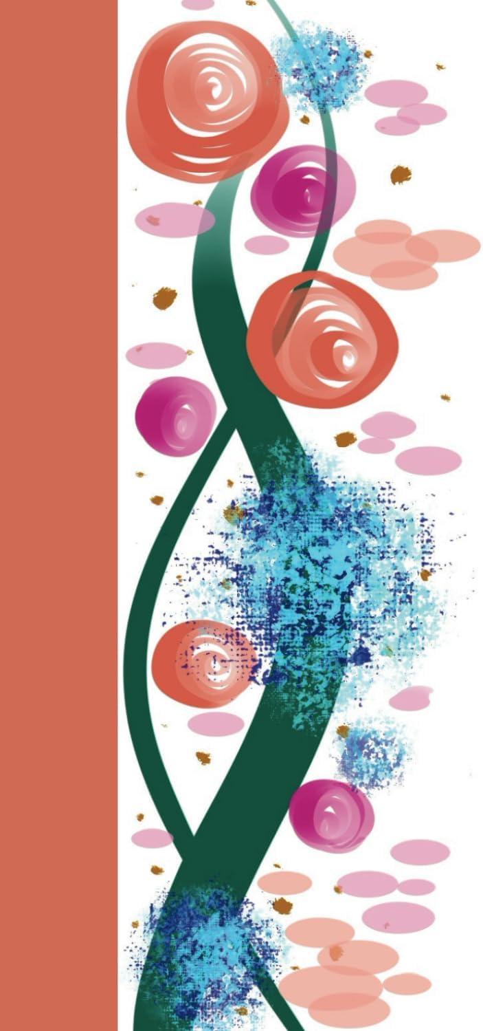 Whimsical Flowers Notebook: 6"x9" 110 Lined Pages