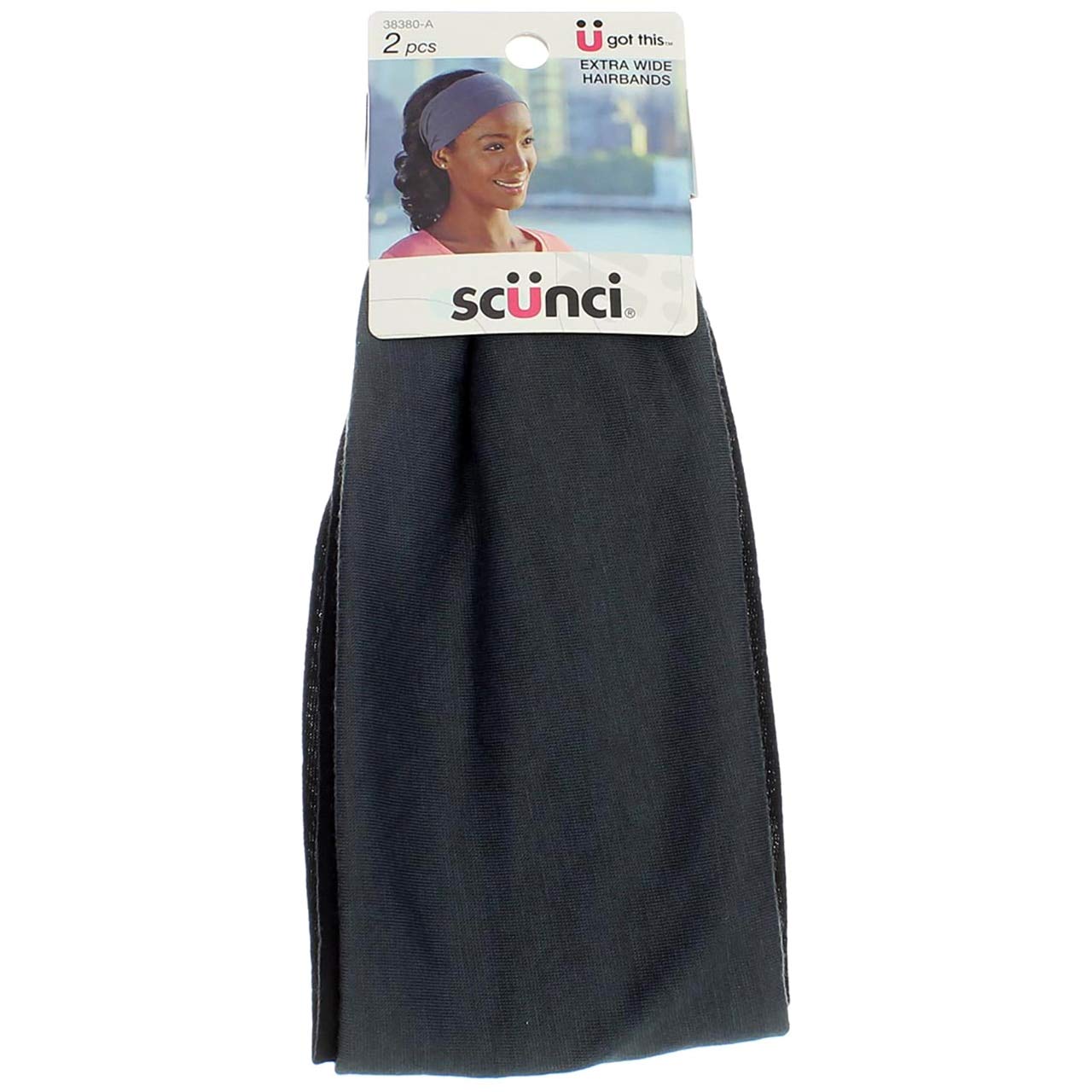 Scunci3838003a048 Extra Wide Hairbands 2 Count