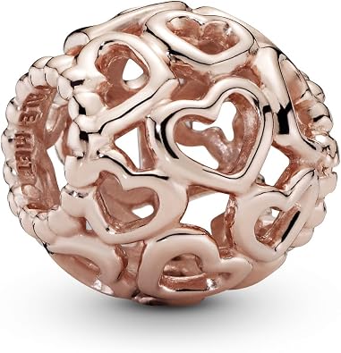 PANDORA Jewelry Open Your Heart Rose Charm, No Box