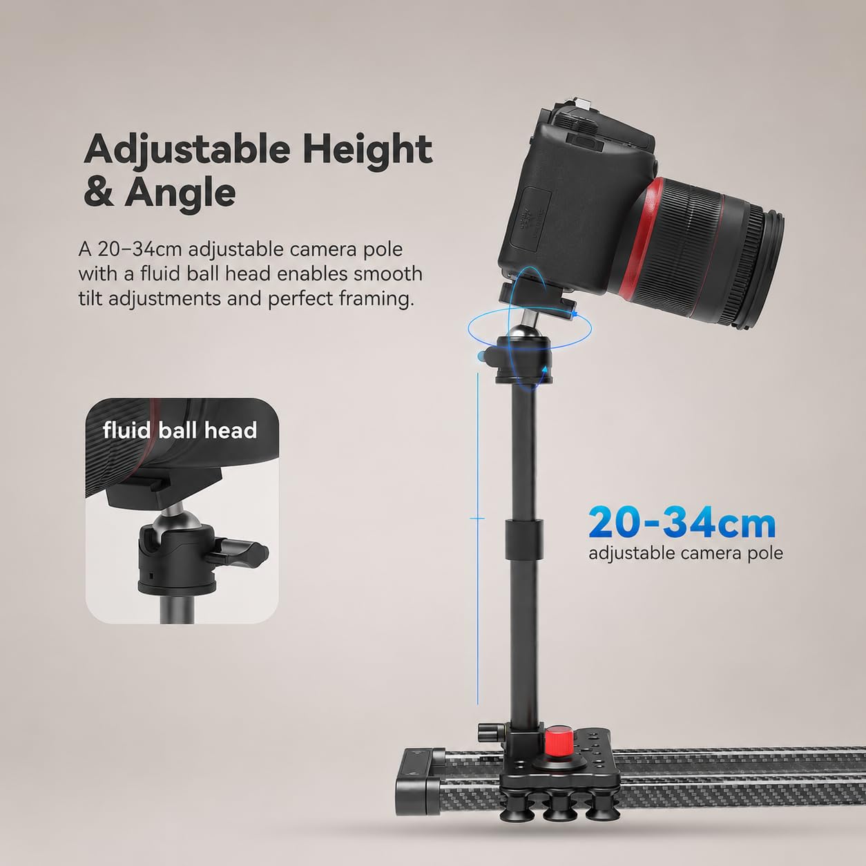 DF DIGITALFOTO V360EVO-ELITE a Doppio Asse Foto Booth 360 | A Doppio Asse Controllato da App Piattaforma Motorizzata per Fotografia di Prodotto, Video, Timelapse e Stop Motion