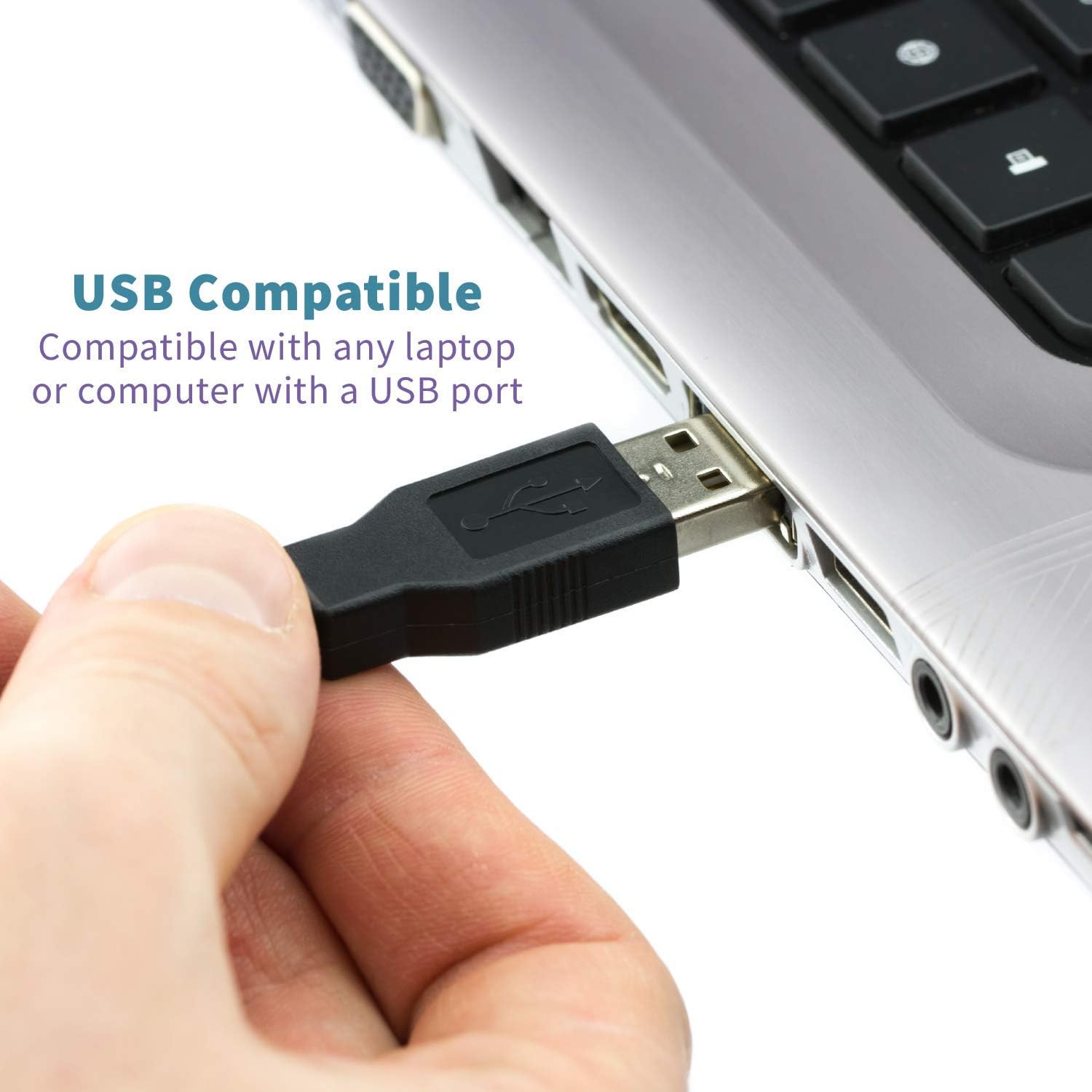 ECS WordSmith Noise Reduction in Ear USB Transcription Headset