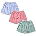 Hialegion Schlafanzughose Damen Baumwolle Weich Pyjamahose Boxershorts Damen Sommer Weite Kurze Hosen Lounge Shorts Freizeithose 3er-Pack XL