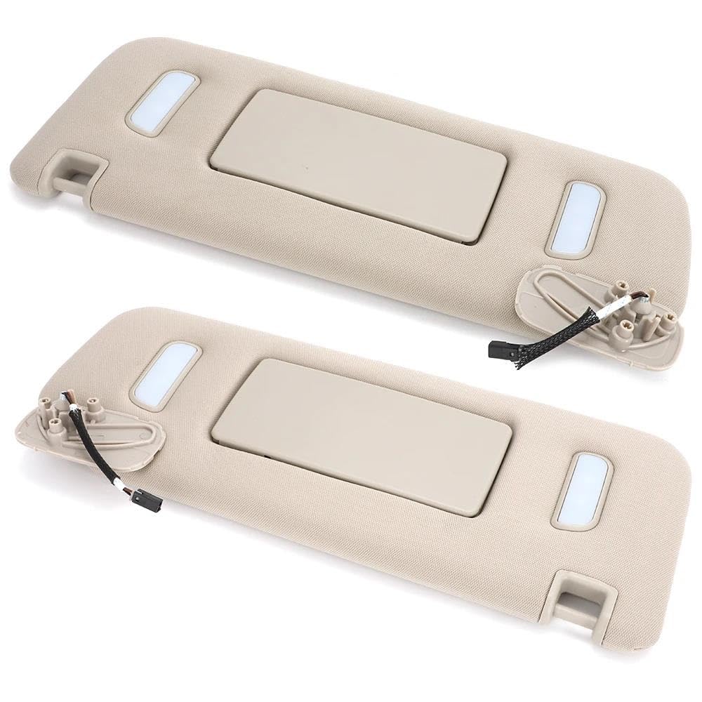 Visiera Parasole Visiera Parasole Lato Conducente E Passeggero per Chevy, per Tahoe, per Suburban 2007-2014, Specchietto per Il Trucco, Protezione Solare(Left-Right)