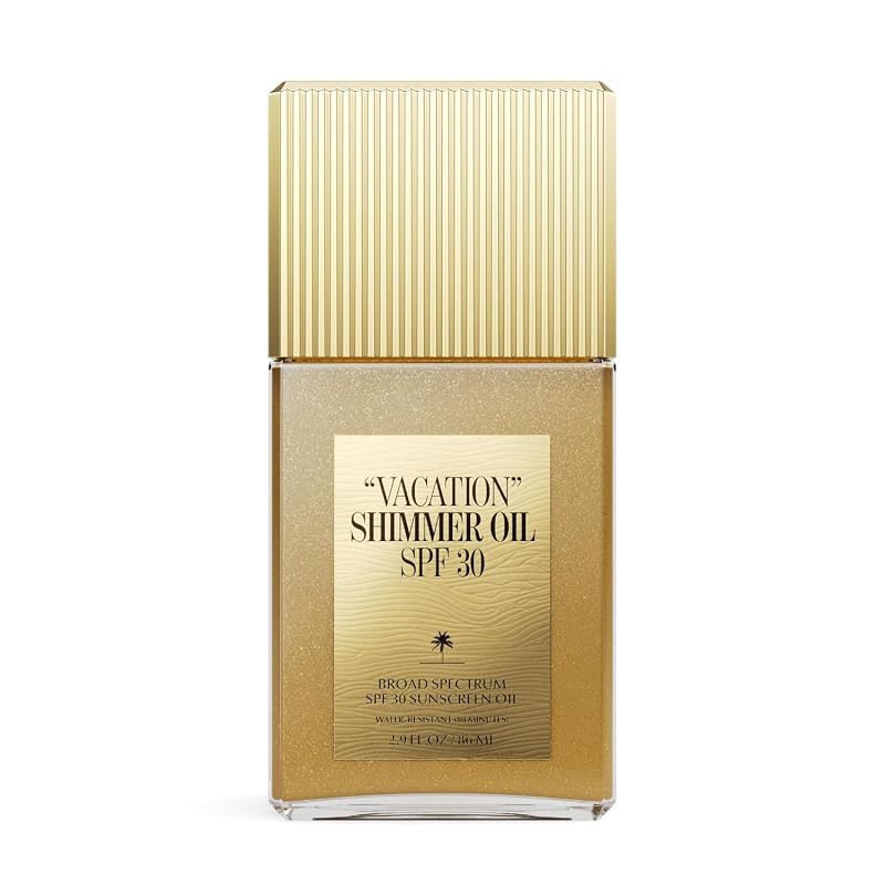 Óleo corporal com brilho e designação técnica SPF 30 VACATION, 87 mL