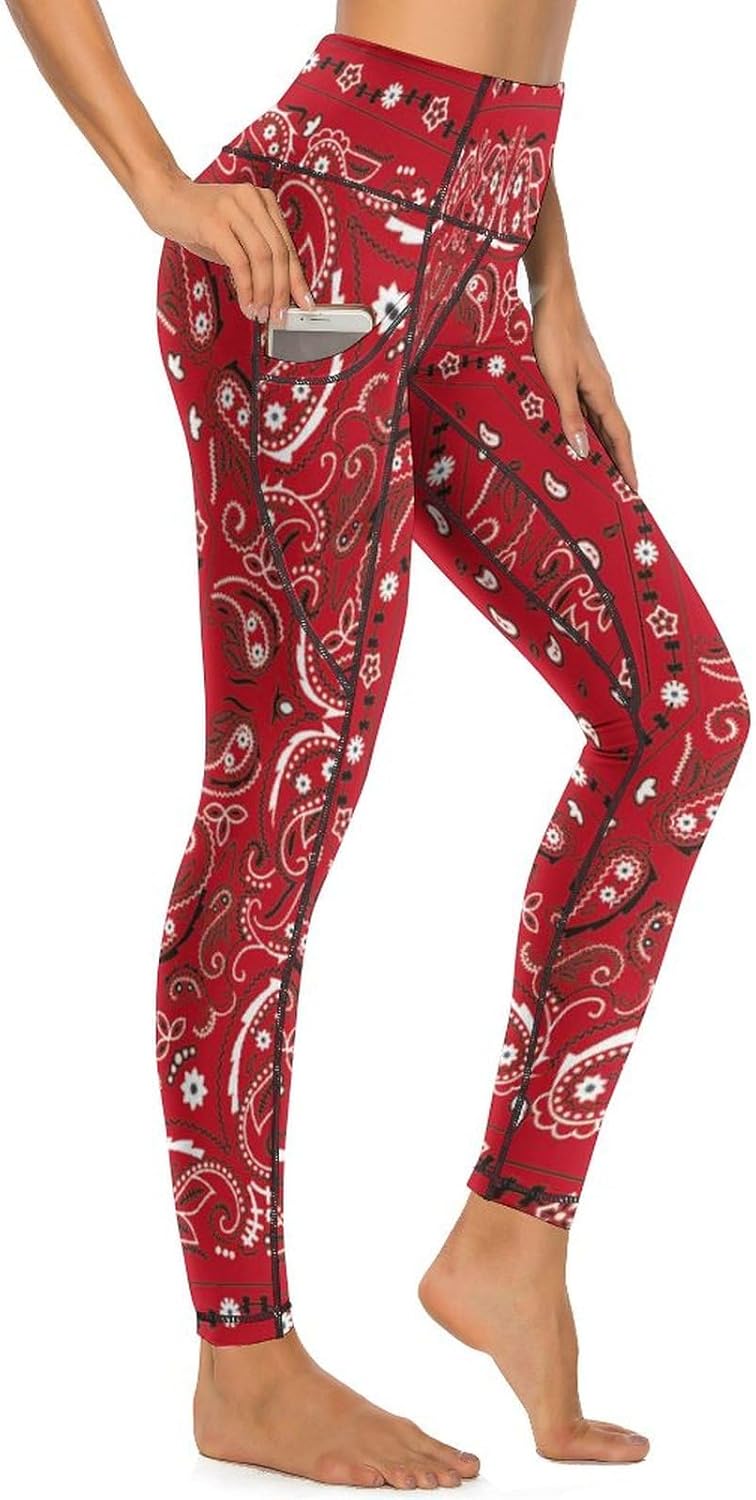 Nugier Soft Tummy Control Yoga Pants with Pockets, Women High Waist Leggings(S-2XL)